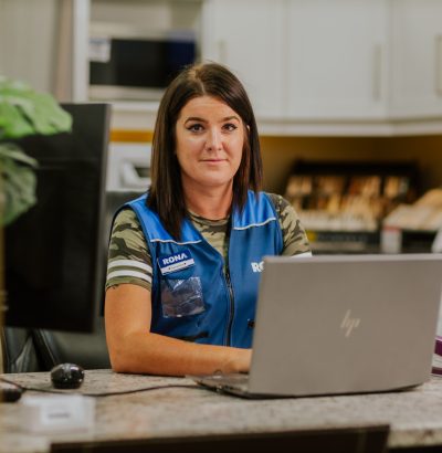 Employee on laptop