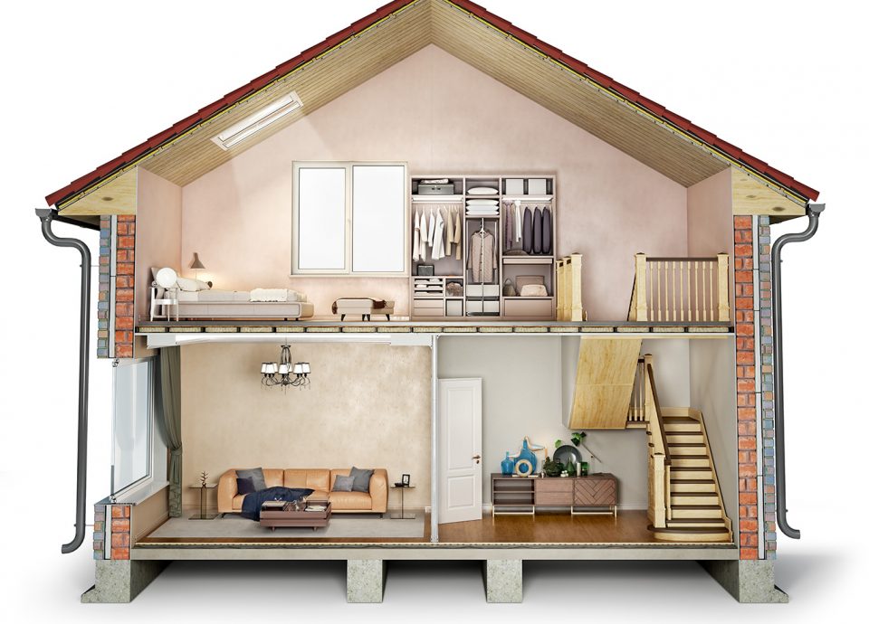 House with insulation throughout